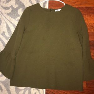 Olive Green Blouse